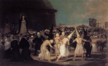  goya Pintura - Procesión de Flagelantes Francisco de Goya